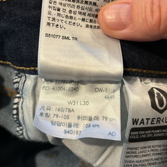 Levi’s Mile High Super Skinny Dark Denim Jeans size 31/30 - Picture 8 of 13